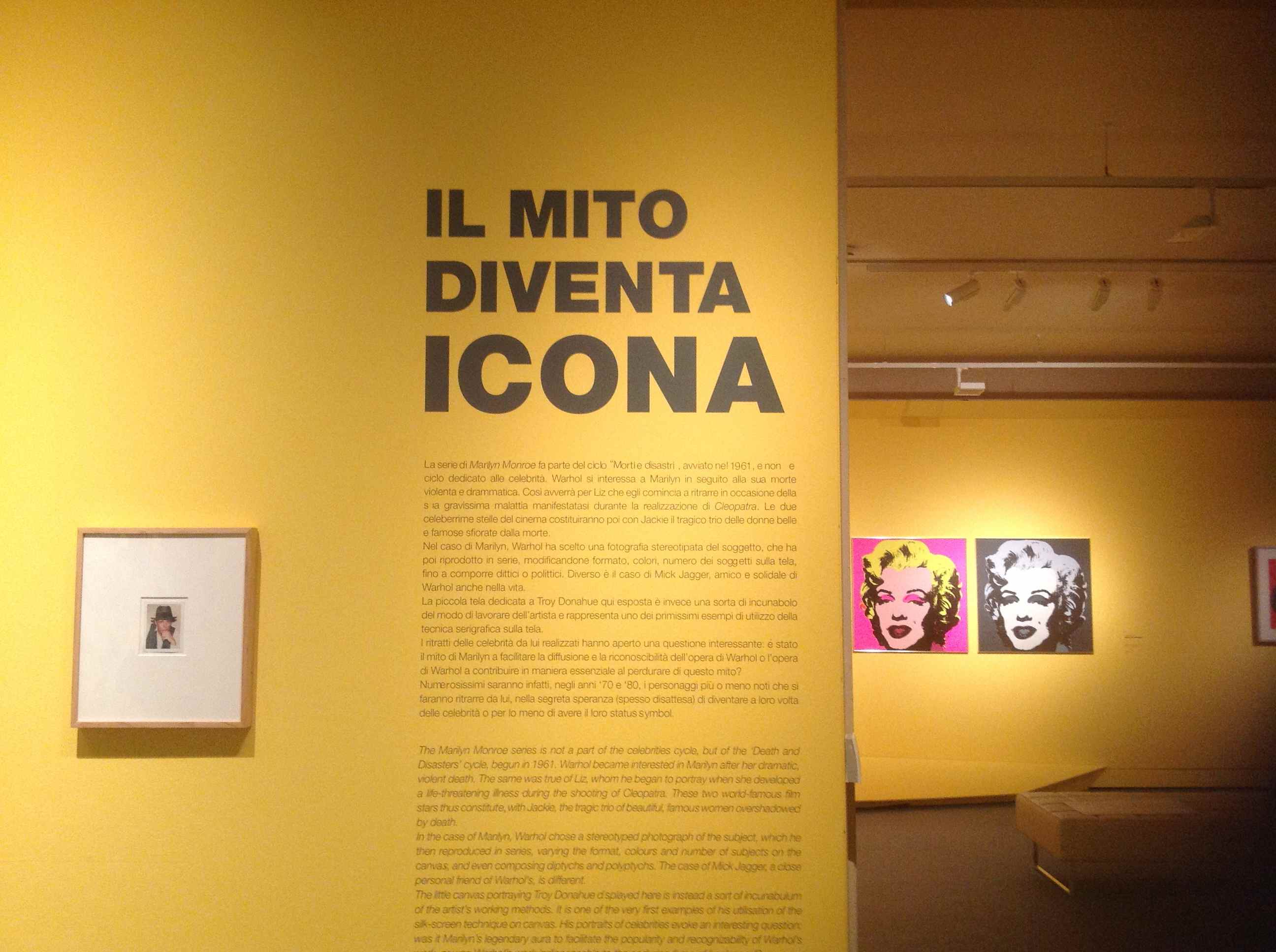 Andy Warhol una sala della mostra a Pisa